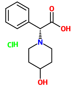 MC085236 (2R)-(4-Hydroxy-1-piperidinyl)(phenyl)acetic acid HCl
